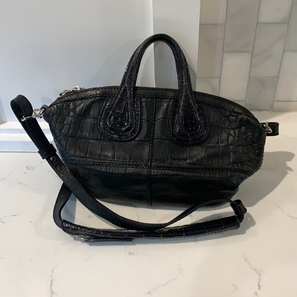 Micro Givenchy Nightingale Embossed Croc